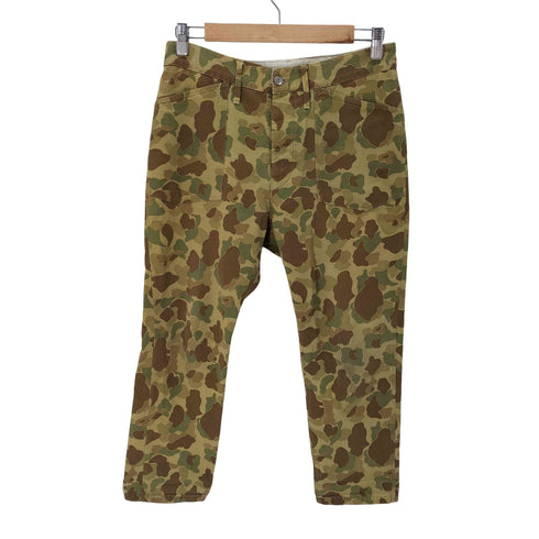デラックス DELUXE CLOTHING 迷彩柄テーパードパンツ メンズ JPN:M